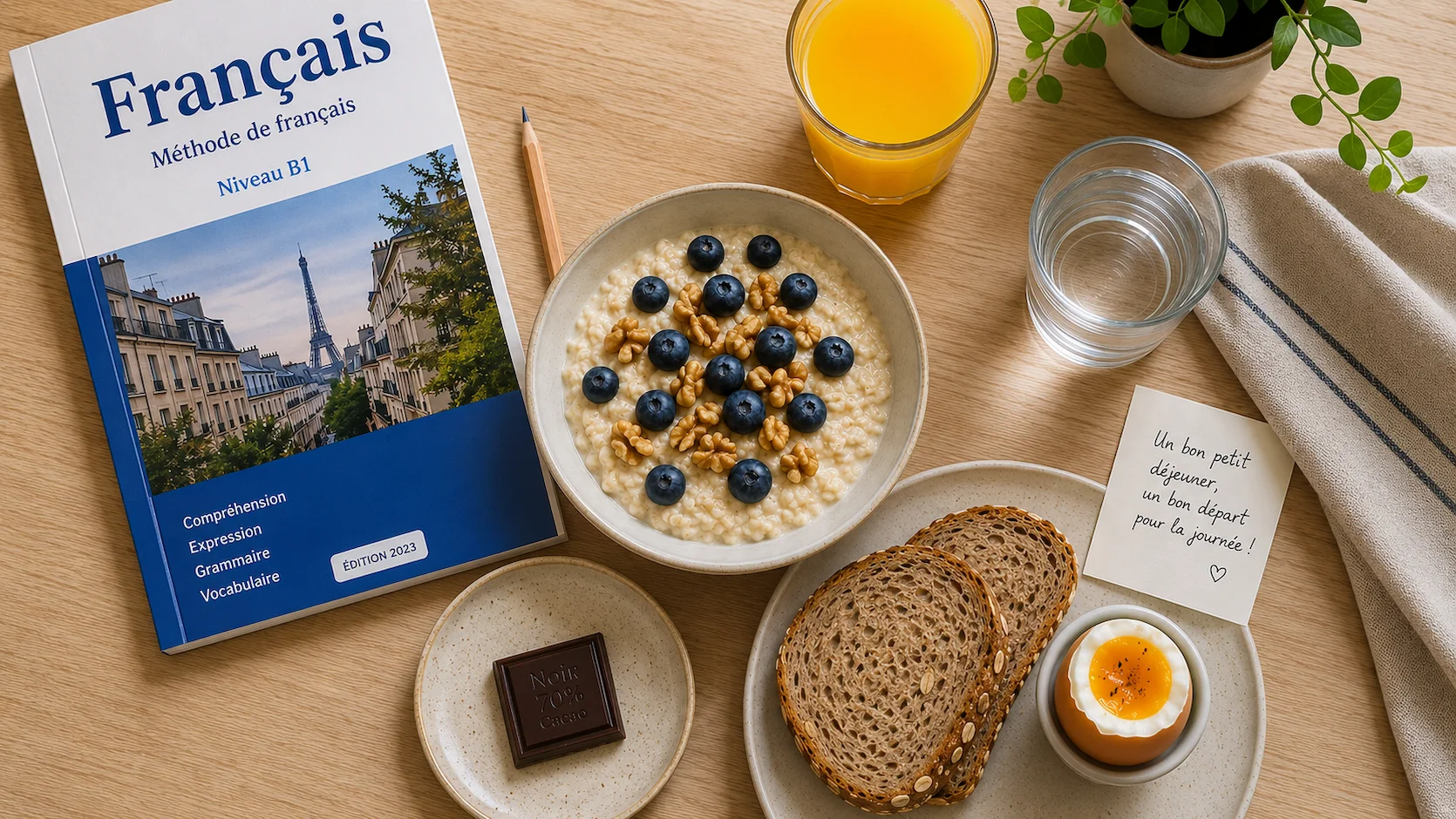 Les meilleurs aliments à manger avant un examen pour booster la concentration