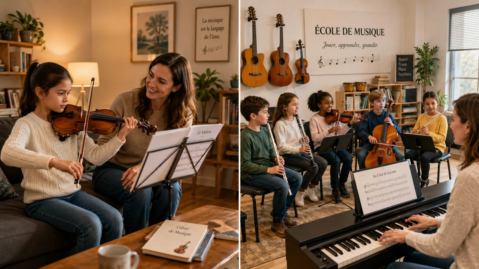 Cours de musique à domicile vs École de musique associative : Le comparatif fiscal et pratique