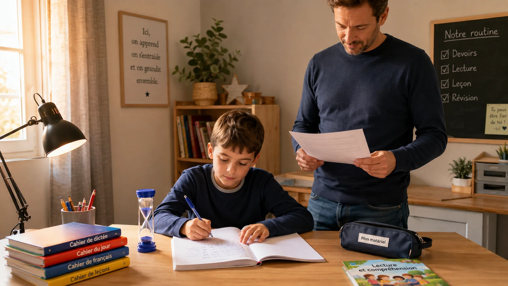 Dictée, lecture, calcul mental : Les routines efficaces à la maison