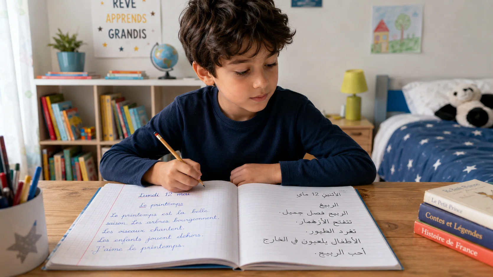 Élever un enfant bilingue franco-arabe ou franco-berbère : Atouts scolaires et défis