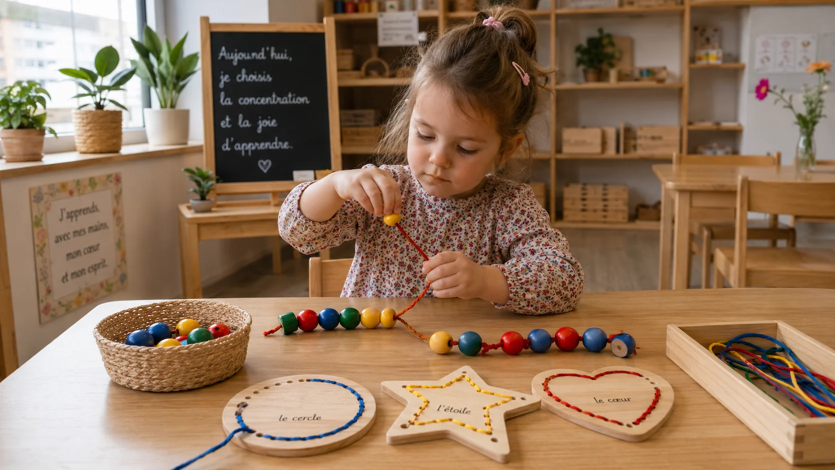 Enfiler des perles et lacer des formes : Développer la pince tridigitale de l'enfant