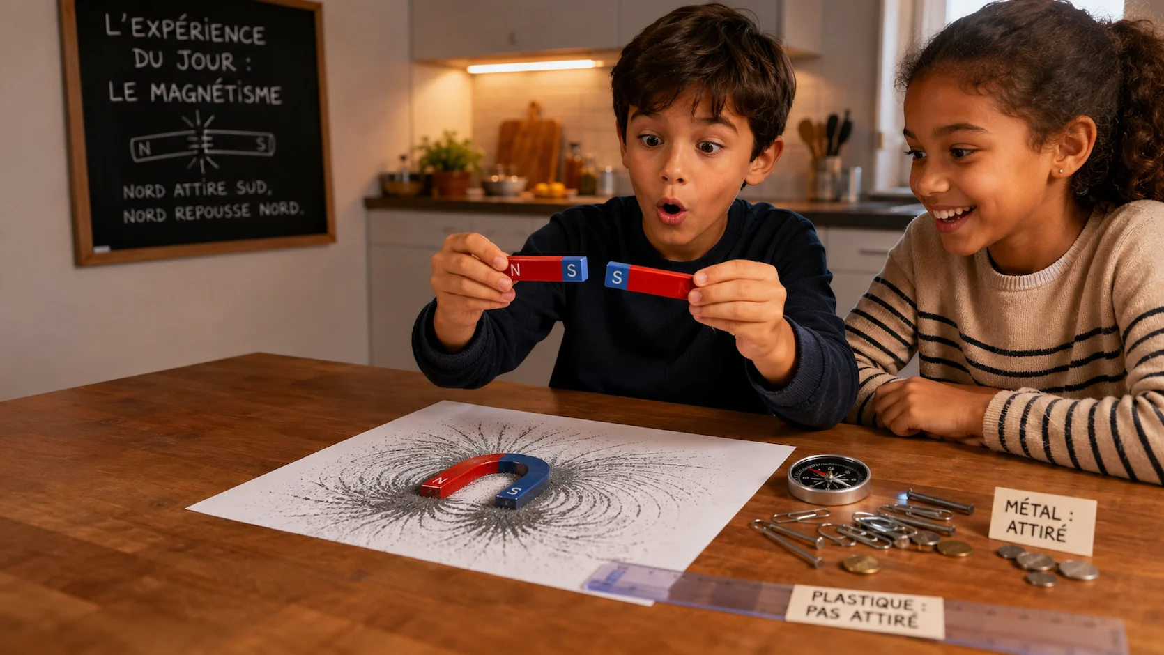 Jeux et expériences avec le magnétisme : Comprendre les pôles des aimants