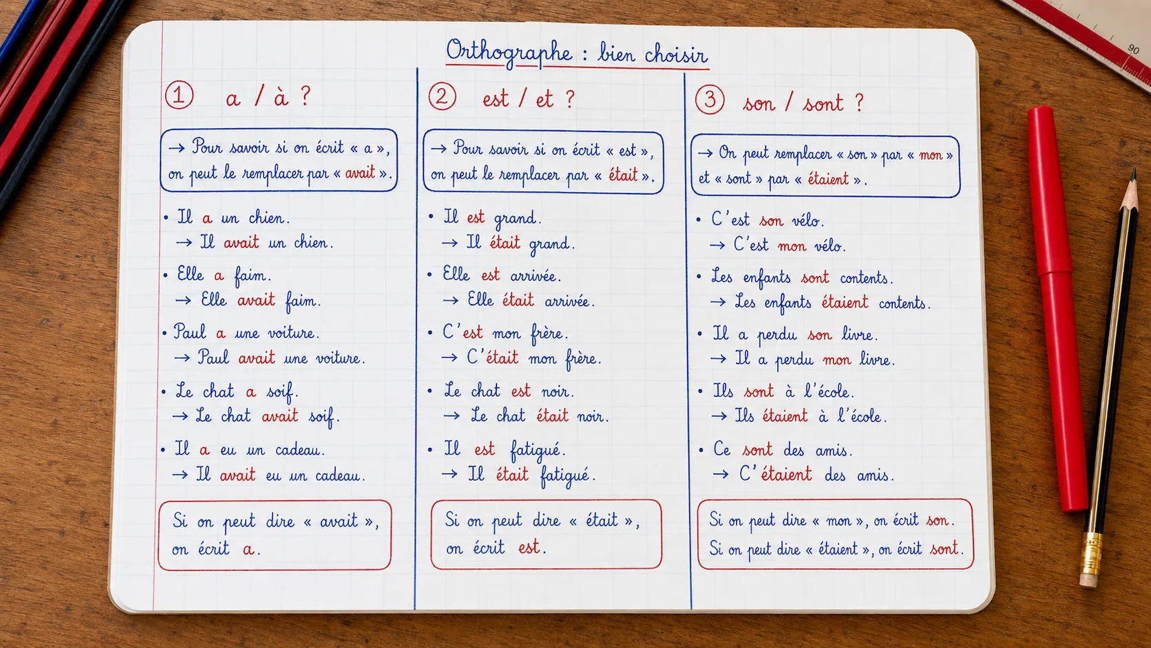 Les homophones grammaticaux de base (a/à, est/et, son/sont) : Astuces simples pour les CP-CE1