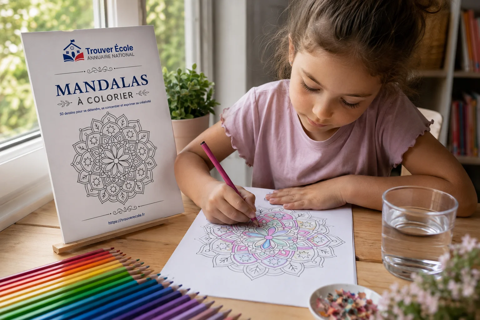 50 mandalas à imprimer pour enfants : Activités calmes et coloriages anti-stress
