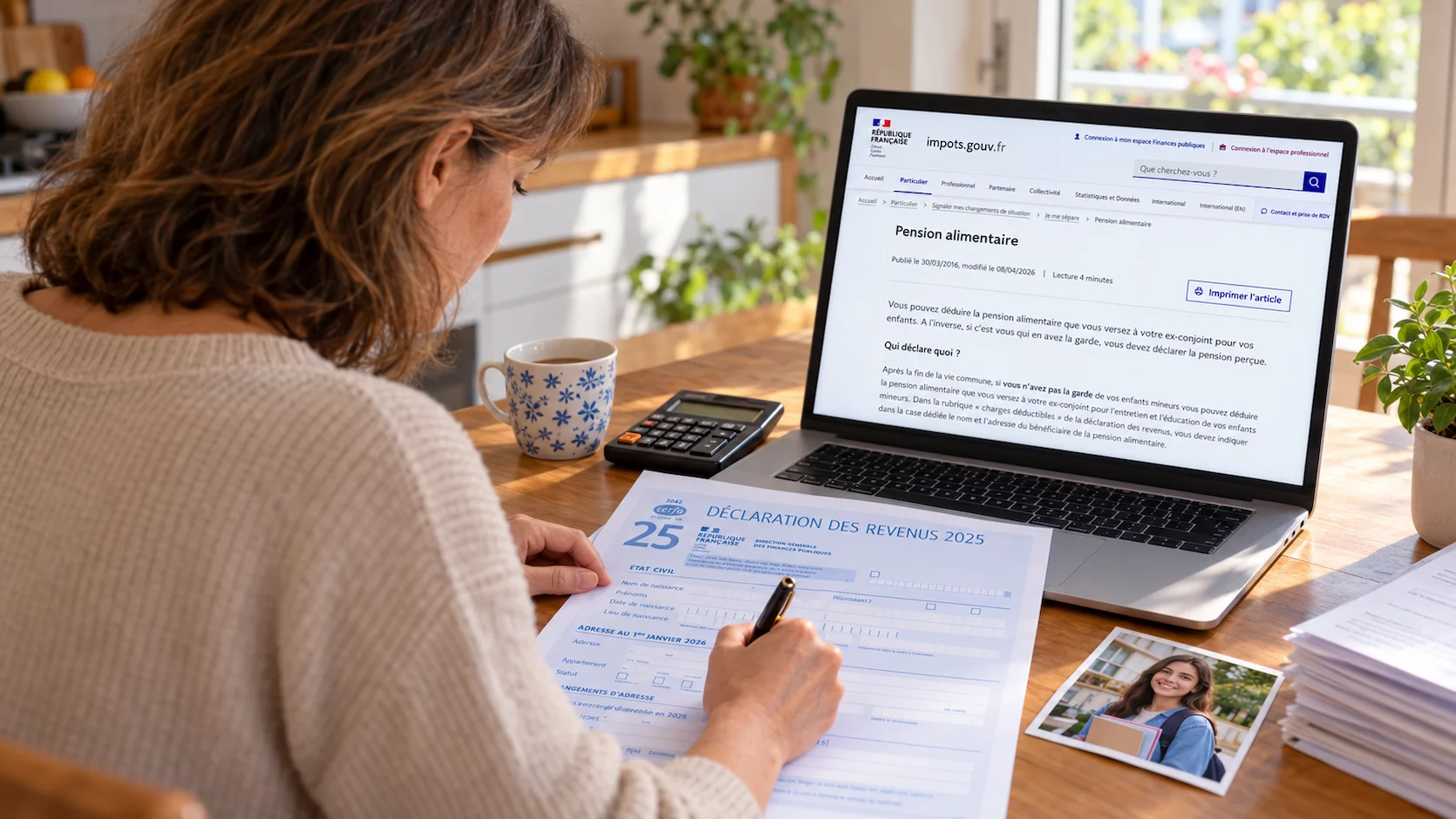 Pension alimentaire d'un étudiant majeur : Déclaration et règles fiscales