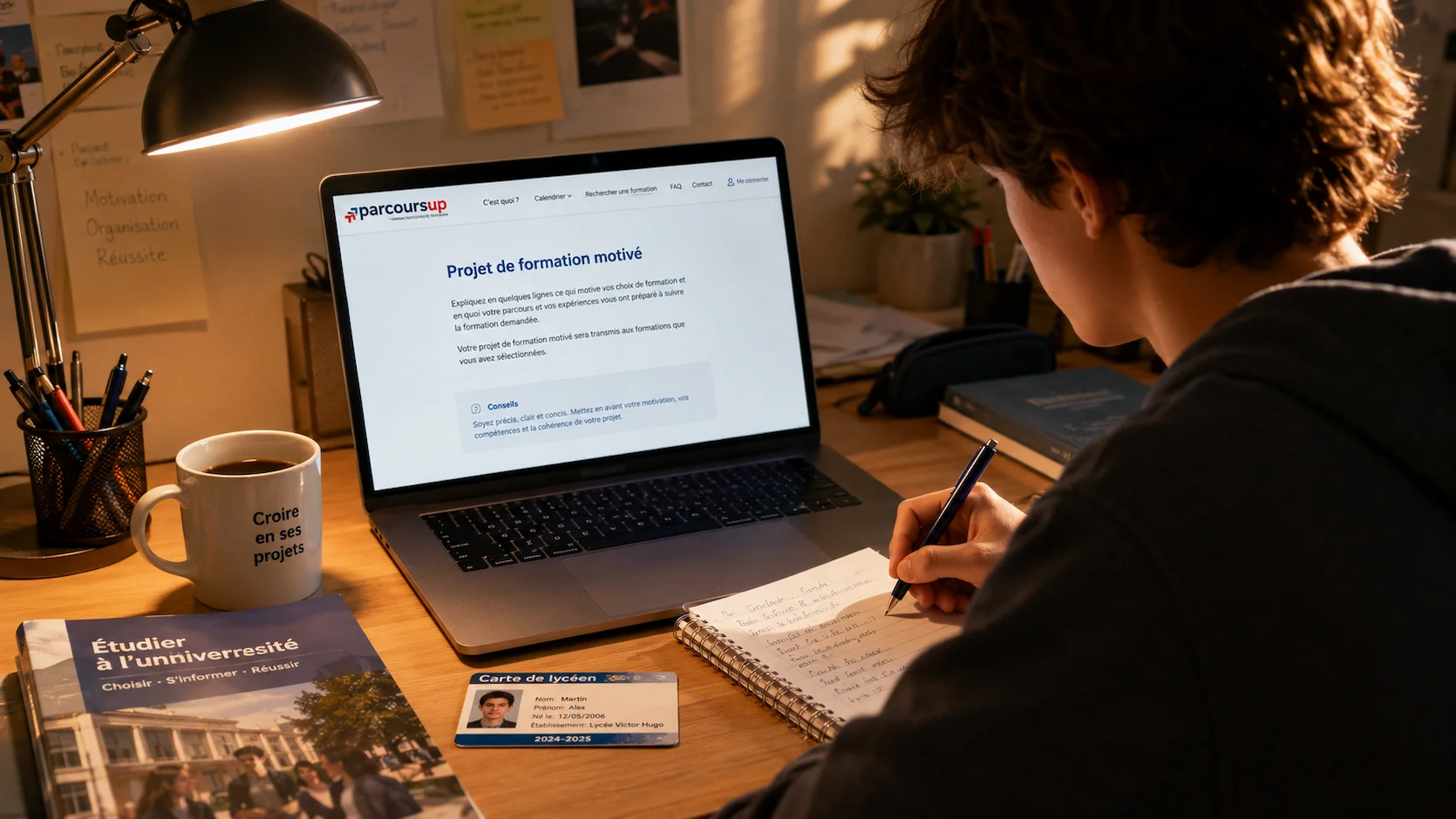 Projet de formation motivé Parcoursup : Modèle de lettre et conseils de rédaction gagnants