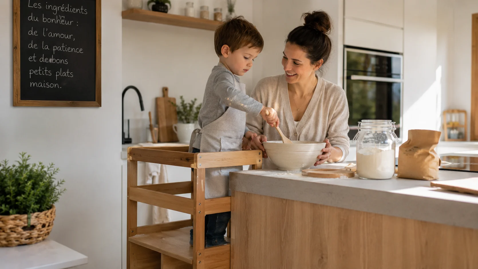 La tour d'observation Montessori : Pourquoi l'adopter pour la cuisine et l'autonomie