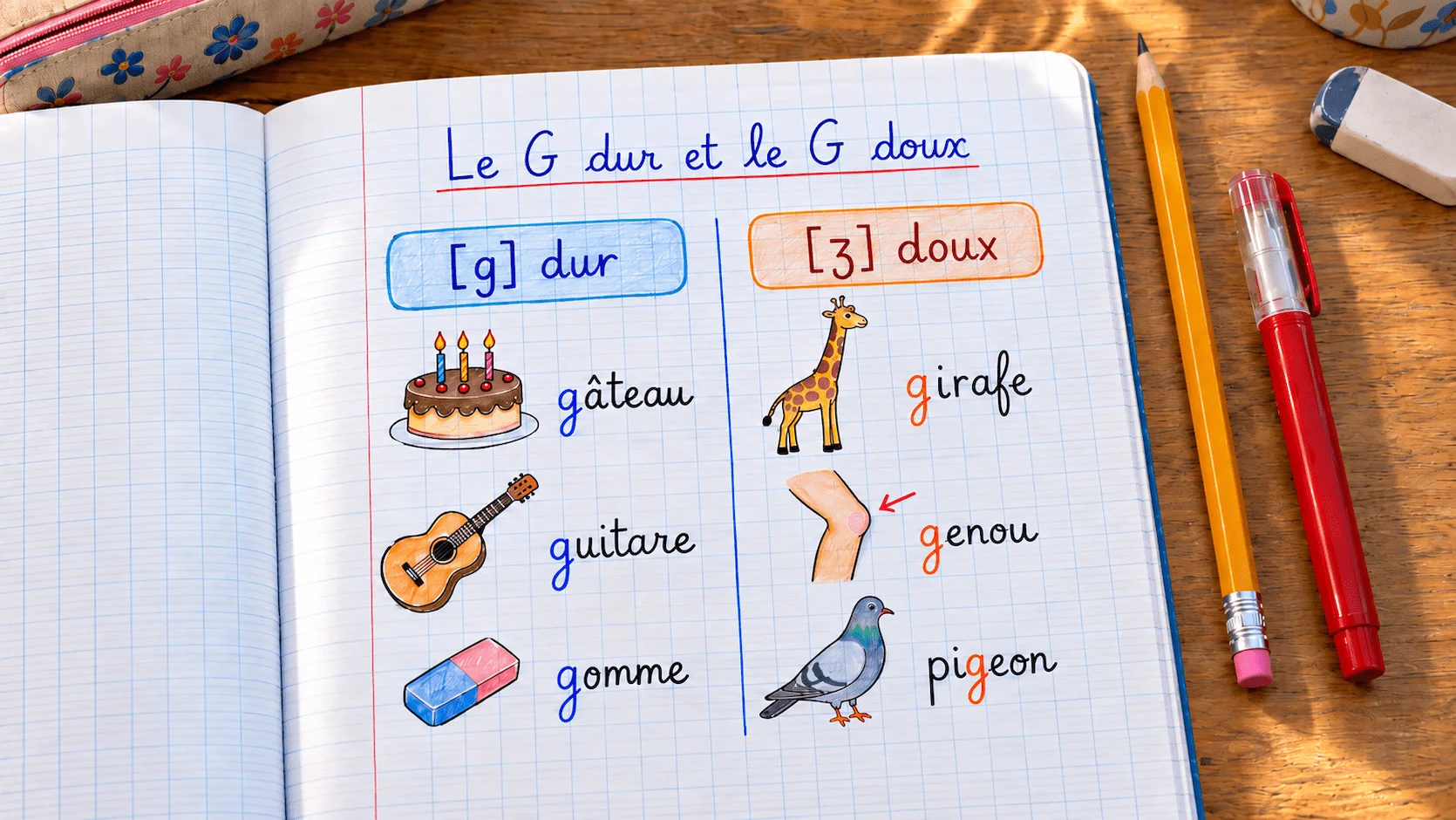 Les valeurs de la lettre G (dur [g] vs doux [j]) : Comment ne plus se tromper