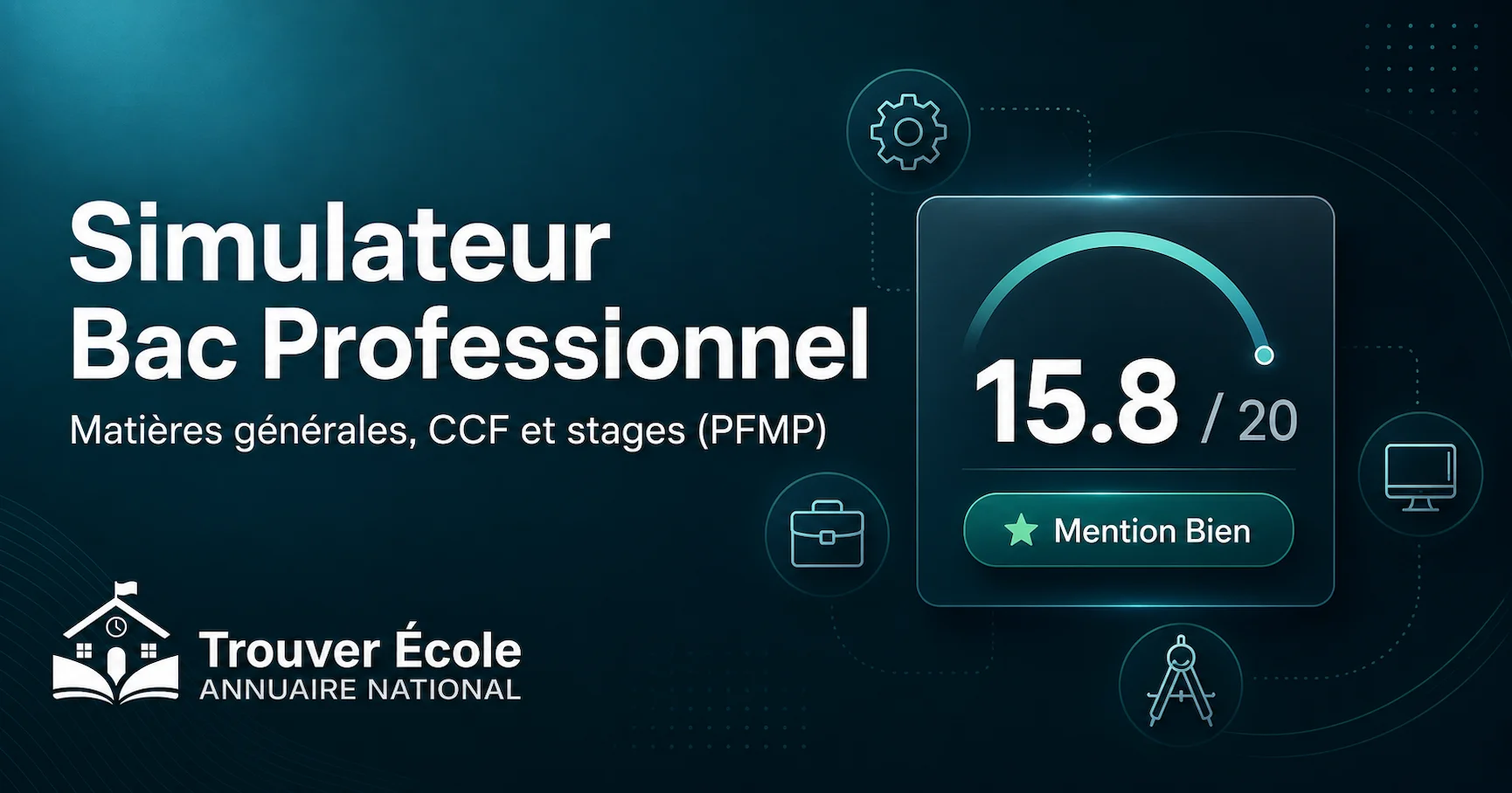 Simulateur Simulateur Bac Professionnel 2026 : calcule ta moyenne et ta mention ...